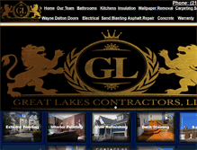 Tablet Screenshot of greatlakescontractors.com